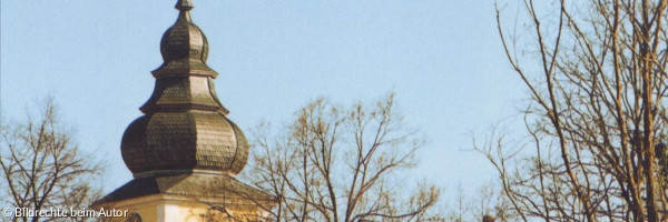 Zwiebelturm der Kirche St. Maria und Johannes in Pommersfelden