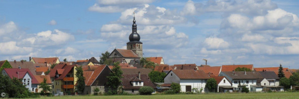 Ansicht von Lonnerstadt mit Kirche