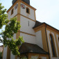 Barocker Kirchturm mit Zwiebelhaube, Au&szlig;enansicht