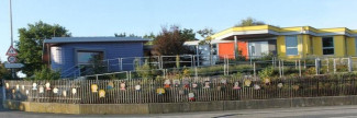 Gebäude und Garten des Paul-Gerhardt-Kindergartens