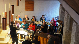 Der Posaunenchor spielt in der Christuskirche