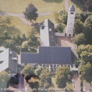 Die Christuskirche in Höchstadt von außen